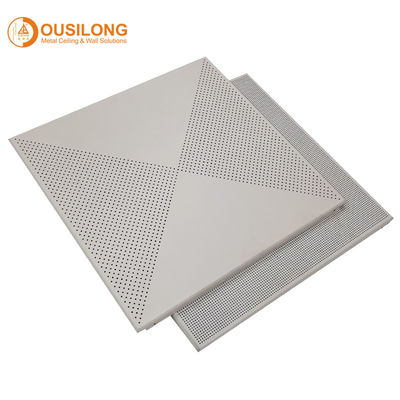 Aluminiowy perforowany metalowy sufit 2x4 Płyty sufitowe z prostą / fazowaną krawędzią