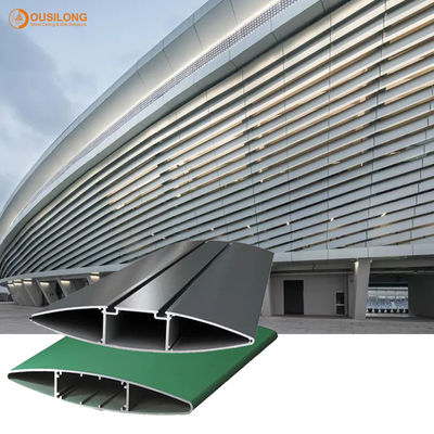 Aluminiowy system osłon przeciwsłonecznych o grubości 1,2 mm Antykorozyjny przemysłowy żaluzj rombowy do ściany zewnętrznej